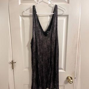 Lane Bryant black and silver swing tank